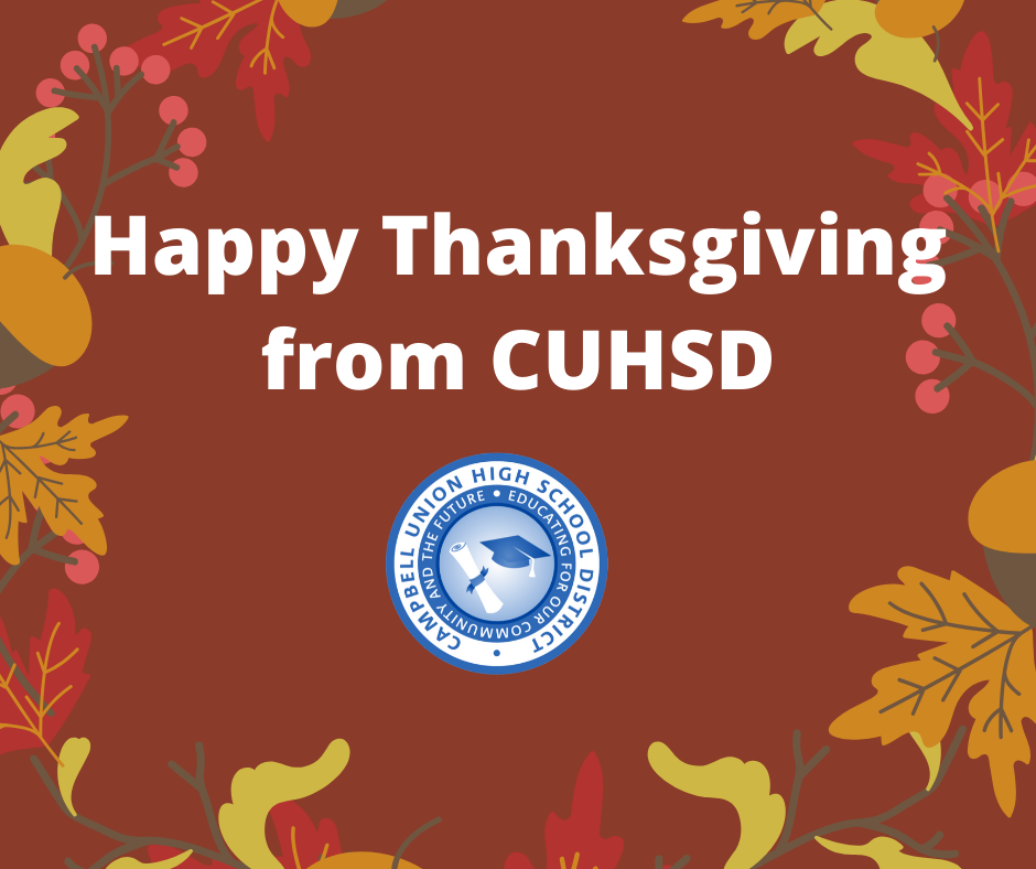 happy thanksgiving from cuhsd graphic