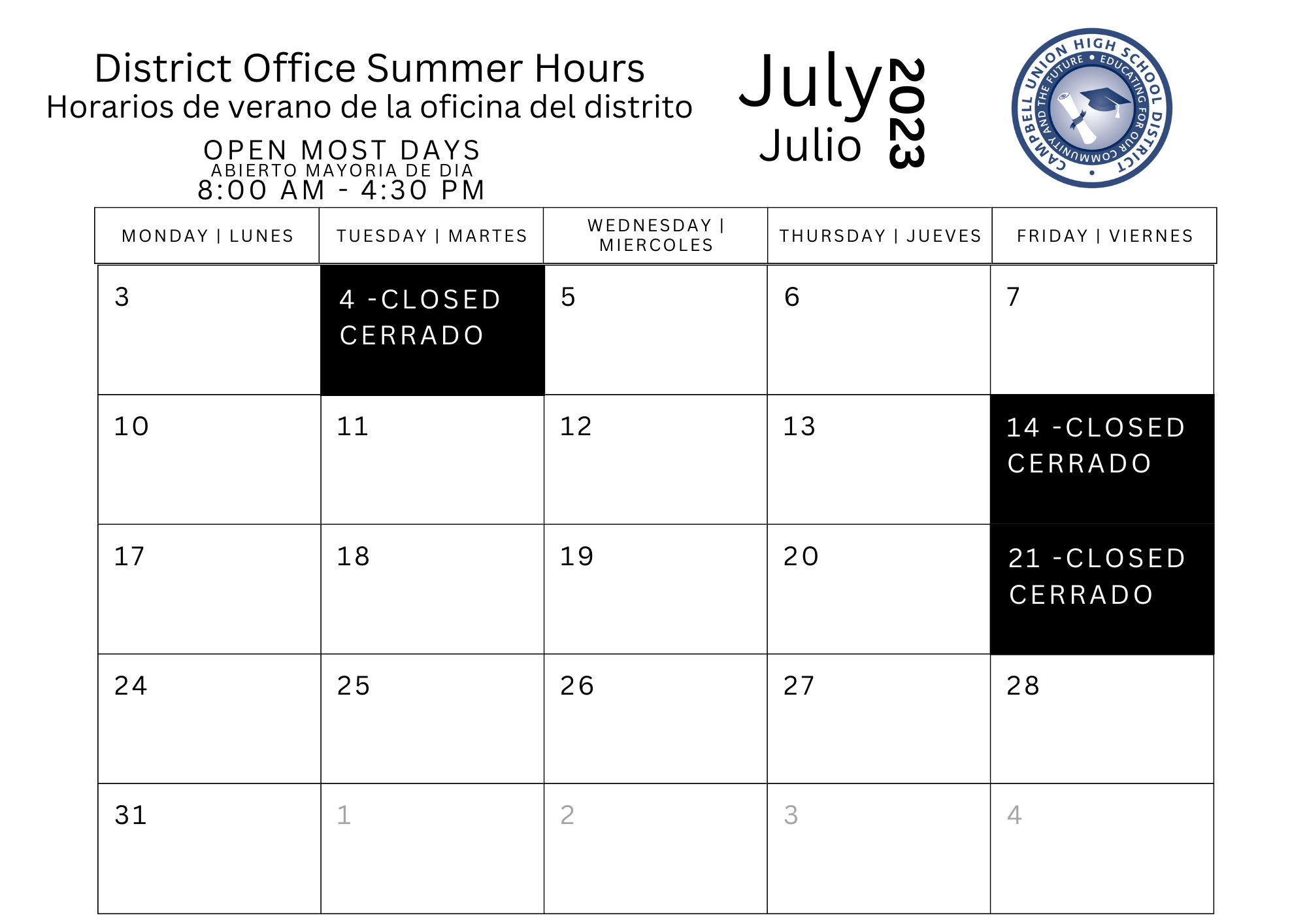 July Hours